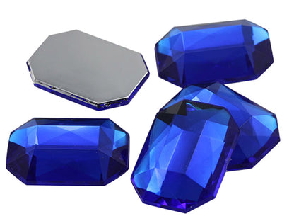 blue sapphire octagon flat back acrylic gems plastic rhinestones for craft gemstones body jewels face skin cabochons embellishments cosplay prop making jewelry making party diy crafts costume making scrapbooking high quality allstarco décor stones larp events film making
