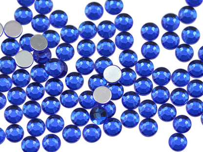 blue sapphire round circle flat back acrylic gems plastic rhinestones for craft gemstones body jewels face skin cabochons embellishments cosplay prop making jewelry making party diy crafts costume making scrapbooking high quality allstarco décor stones larp events film making card making crafting school kids fun creative