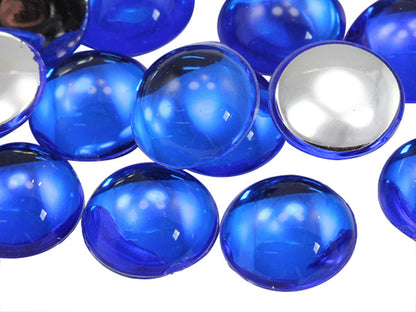 blue sapphire round circle cabochon pearls flat back acrylic gems plastic rhinestones for craft gemstones body jewels face skin cabochons embellishments cosplay prop making jewelry making party diy crafts costume making scrapbooking high quality allstarco décor stones larp events film making card making crafting school kids fun creative