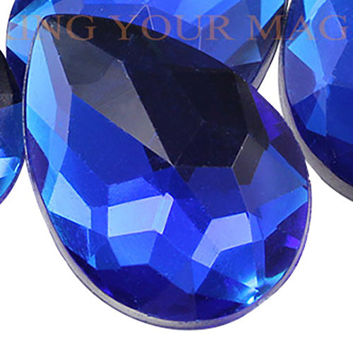 blue sapphire teardrop flat back acrylic gems pear tear drop plastic rhinestones for craft gemstones body jewels face skin cabochons embellishments cosplay prop making jewelry making party diy crafts costume making scrapbooking high quality allstarco décor stones larp events film making