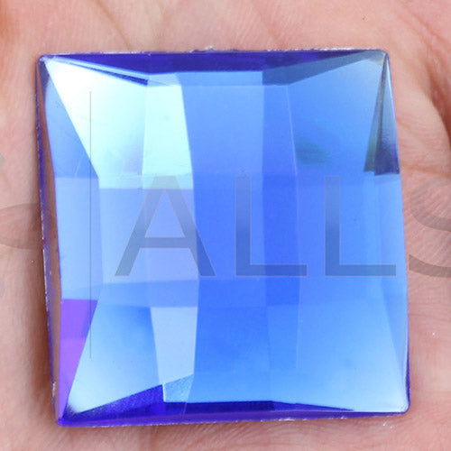 blue sapphire  square extra large big huge jumbo flat back acrylic gems plastic rhinestones for craft gemstones body jewels face skin cabochons embellishments cosplay prop making jewelry making party diy crafts costume making scrapbooking high quality allstarco décor stones larp events film making