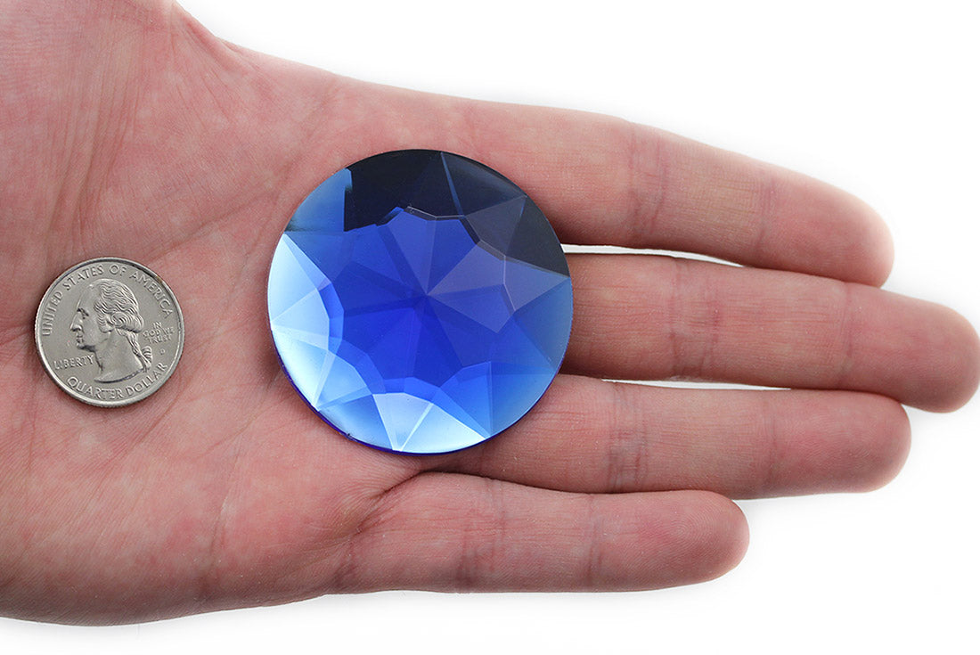 blue sapphire extra large huge big jumbo round circle flat back acrylic gems plastic rhinestones for craft gemstones body jewels face skin cabochons embellishments cosplay prop making jewelry making party diy crafts costume making scrapbooking high quality allstarco décor stones larp events film making card making crafting school kids fun creative crafting bling bedazzler bling phone cases laptop costume making garment