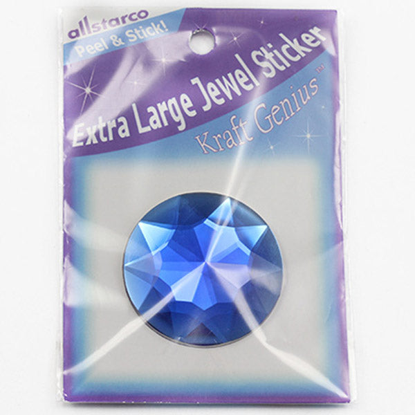 Blue Sapphire Extra Large Stick On Round Gems