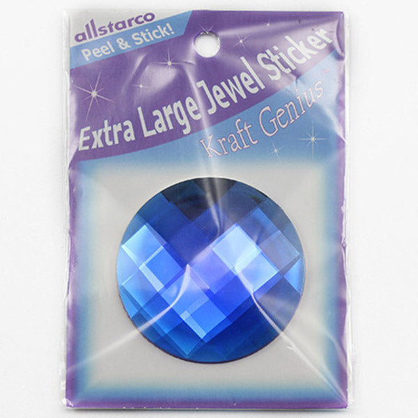 blue sapphire extra large stick on round gems plastic sticky jewels self adhesive circle rhinestones big gemstones huge stones acrylic cabochons for cosplay prop making steven universe diy craft furniture embellishments display merchandising windows décor walls theater decoration film making lead free with glue peel and stick stickon allstarco