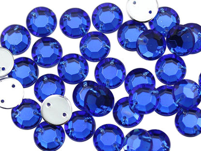 blue sapphire sew on rhinestones flat back acrylic gems jewels gemstones sewing embellishments garment making diy craft costume making