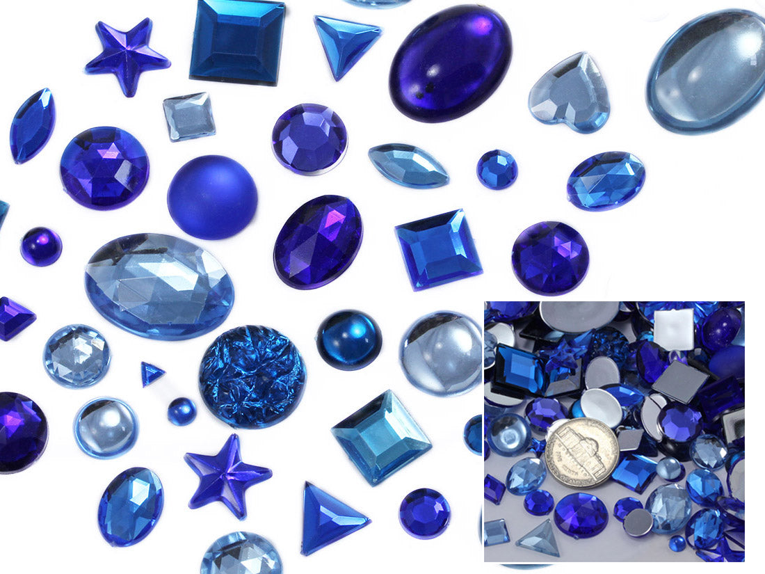 blue sapphire dark light mix craft gems in bulk wholesale shapes cabochon pearls flat back acrylic gems plastic rhinestones for craft gemstones body jewels face skin cabochons embellishments cosplay prop making jewelry making party diy crafts costume making scrapbooking high quality allstarco décor stones larp events film making card making crafting school kids fun creative