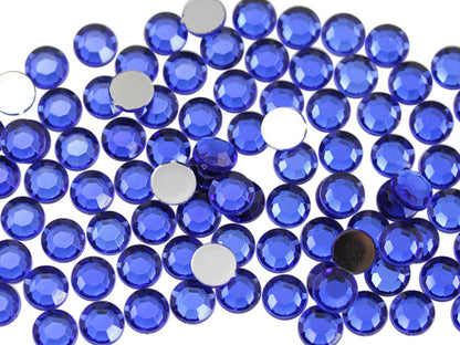 blue sapphire round circle flat back acrylic gems plastic rhinestones for craft gemstones body jewels face skin cabochons embellishments cosplay prop making jewelry making party diy crafts costume making scrapbooking high quality allstarco décor stones larp events film making card making crafting school kids fun creative