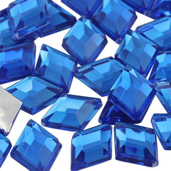 blue sapphire diamond flat back acrylic gems plastic rhombus rhinestones for craft gemstones body jewels face skin cabochons embellishments cosplay prop making jewelry making party diy crafts costume making scrapbooking high quality allstarco décor stones larp events film making