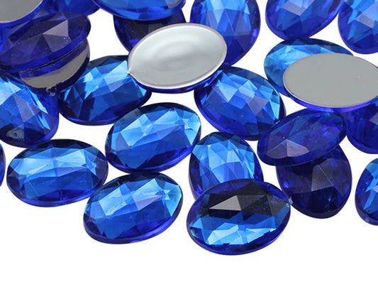 blue sapphire oval flat back acrylic gems plastic rhinestones for craft gemstones body jewels face skin cabochons embellishments cosplay prop making jewelry making party diy crafts costume making scrapbooking high quality allstarco décor stones larp events film making card making crafting school kids fun creative