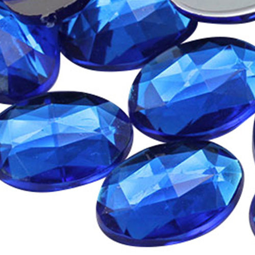 blue sapphire oval flat back acrylic gems plastic rhinestones for craft gemstones body jewels face skin cabochons embellishments cosplay prop making jewelry making party diy crafts costume making scrapbooking high quality allstarco décor stones larp events film making card making crafting school kids fun creative