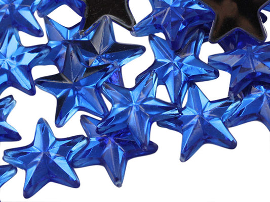 blue sapphire star flat back acrylic gems plastic rhinestones for craft gemstones body jewels face skin cabochons embellishments cosplay prop making jewelry making party diy crafts costume making scrapbooking high quality allstarco décor stones larp events film making