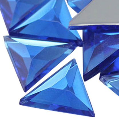 blue sapphire triangle flat back acrylic gems plastic rhinestones for craft gemstones body jewels face skin cabochons embellishments cosplay prop making jewelry making party diy crafts costume making scrapbooking high quality allstarco décor stones larp events film making