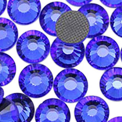 blue sapphire hotfix rhinestones heat set glass gems iron on nail art jewels garment embellishments hot glue décor gems hot fix stones for diy crafts clothing design allstarco