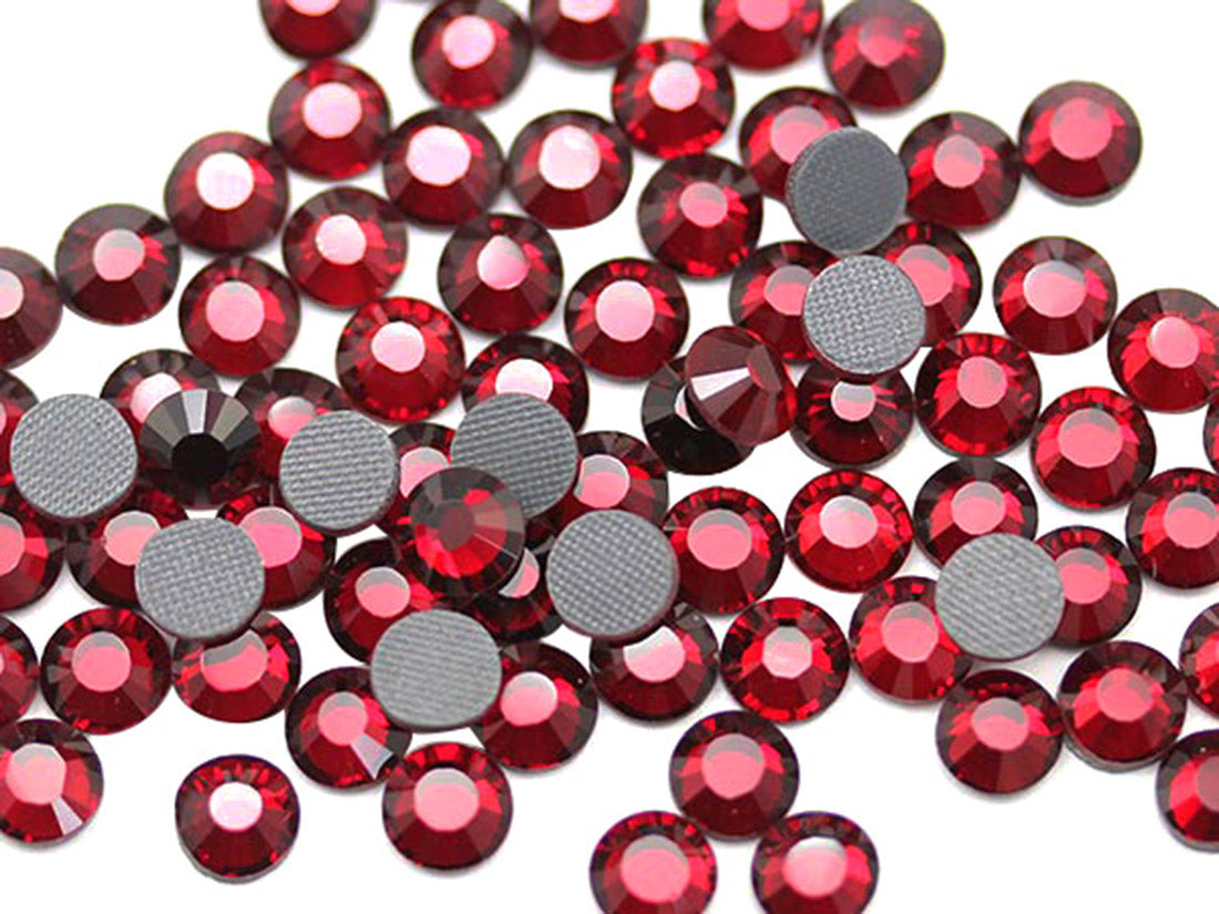 red ruby dark garnet hotfix rhinestones heat set glass gems iron on nail art jewels garment embellishments hot glue décor gems hot fix stones for diy crafts clothing design allstarco