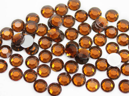 brown smokey topaz round circle flat back acrylic gems plastic rhinestones for craft gemstones body jewels face skin cabochons embellishments cosplay prop making jewelry making party diy crafts costume making scrapbooking high quality allstarco décor stones larp events film making card making crafting school kids fun creative