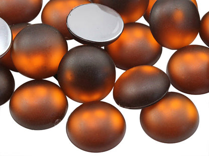 brown smokey topaz frosted lunasoft foggy round circle cabochons flat back acrylic gems plastic rhinestones for craft gemstones body jewels face skin cabochons embellishments cosplay prop making jewelry making party diy crafts costume making scrapbooking high quality allstarco décor stones larp events film making card making crafting school kids fun creative