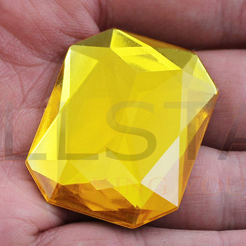 gold topaz extra large octagon flat back huge giant jumbo acrylic gems plastic rhinestones for craft gemstones body jewels face skin cabochons embellishments cosplay prop making jewelry making party diy crafts costume making scrapbooking high quality allstarco décor stones larp events film making