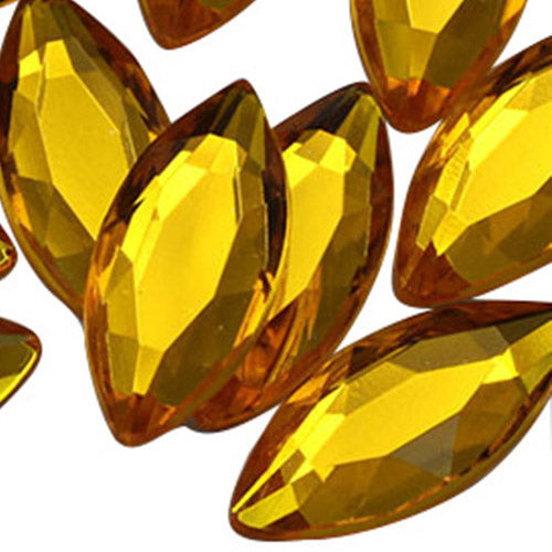 gold topaz navette flat back acrylic gems plastic marquise horse eye rhinestones for craft gemstones body jewels face skin cabochons embellishments cosplay prop making jewelry making party diy crafts costume making scrapbooking high quality allstarco décor stones larp events film making