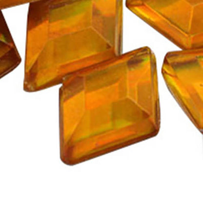 gold topaz ab diamond flat back acrylic gems plastic rhombus rhinestones for craft gemstones body jewels face skin cabochons embellishments cosplay prop making jewelry making party diy crafts costume making scrapbooking high quality allstarco décor stones larp events film making