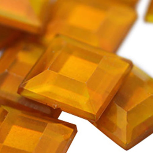 gold topaz ab square flat back acrylic gems plastic rhinestones for craft gemstones body jewels face skin cabochons embellishments cosplay prop making jewelry making party diy crafts costume making scrapbooking high quality allstarco décor stones larp events film making