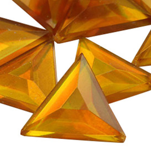 gold topaz ab triangle flat back acrylic gems plastic rhinestones for craft gemstones body jewels face skin cabochons embellishments cosplay prop making jewelry making party diy crafts costume making scrapbooking high quality allstarco décor stones larp events film making