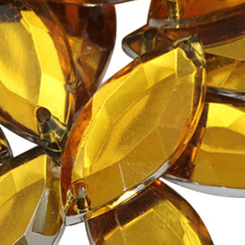 gold topaz navette marquise horse eye flat back sew on sewing beads craft gems plastic rhinestones acrylic gemstones jewels with holes for clothing embellishments costume making cosplay diy garment prop making dress jewels for fabric crystals allstarco