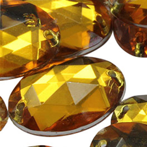 gold topaz oval flat back sew on sewing beads craft gems plastic rhinestones acrylic gemstones jewels with holes for clothing embellishments costume making cosplay diy garment prop making dress jewels for fabric crystals allstarco