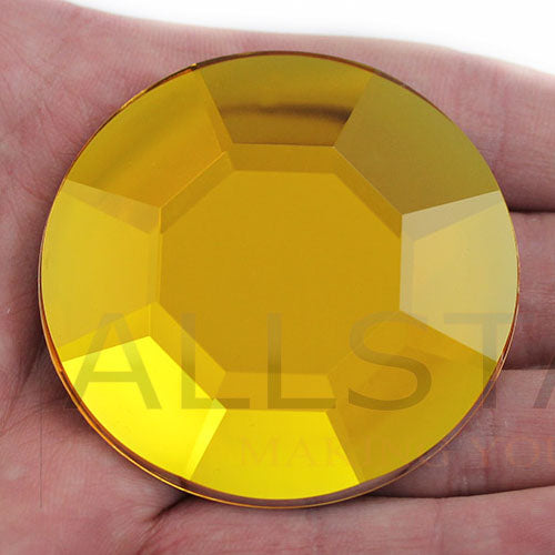 gold topaz extra large big jumbo huge round circle flat back acrylic gems plastic rhinestones for craft gemstones body jewels face skin cabochons embellishments cosplay prop making jewelry making party diy crafts costume making scrapbooking high quality allstarco décor stones larp events film making card making crafting school kids fun creative