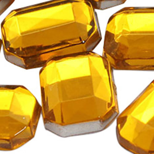 gold topaz octagon flat back acrylic gems plastic rhinestones for craft gemstones body jewels face skin cabochons embellishments cosplay prop making jewelry making party diy crafts costume making scrapbooking high quality allstarco décor stones larp events film making