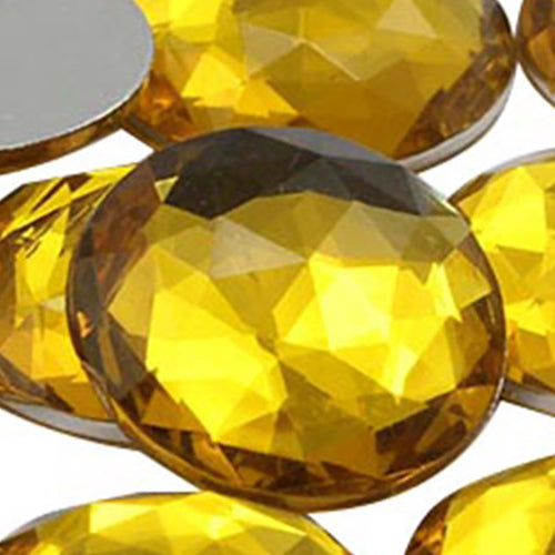 gold topaz round circle flat back acrylic gems plastic rhinestones for craft gemstones body jewels face skin cabochons embellishments cosplay prop making jewelry making party diy crafts costume making scrapbooking high quality allstarco décor stones larp events film making card making crafting school kids fun creative crafting bling bedazzler bling phone cases laptop costume making garment