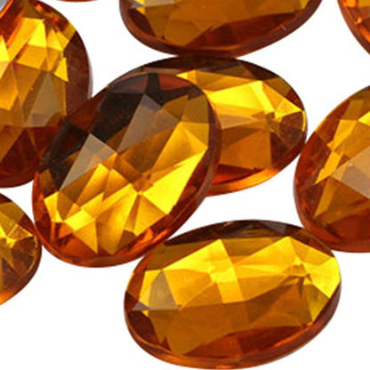 gold topaz oval flat back acrylic gems plastic rhinestones for craft gemstones body jewels face skin cabochons embellishments cosplay prop making jewelry making party diy crafts costume making scrapbooking high quality allstarco décor stones larp events film making card making crafting school kids fun creative