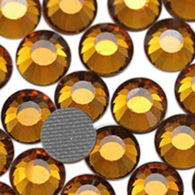 brown topaz hotfix rhinestones heat set glass gems iron on nail art jewels garment embellishments hot glue décor gems hot fix stones for diy crafts clothing design allstarco