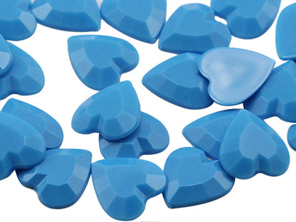 blue tourquoise heart flat back acrylic gems valentine's day love gift girlfriend boyfriend mom dad family plastic rhinestones for craft gemstones body jewels face skin cabochons embellishments cosplay prop making jewelry making party diy crafts costume making scrapbooking high quality allstarco décor stones larp events film making