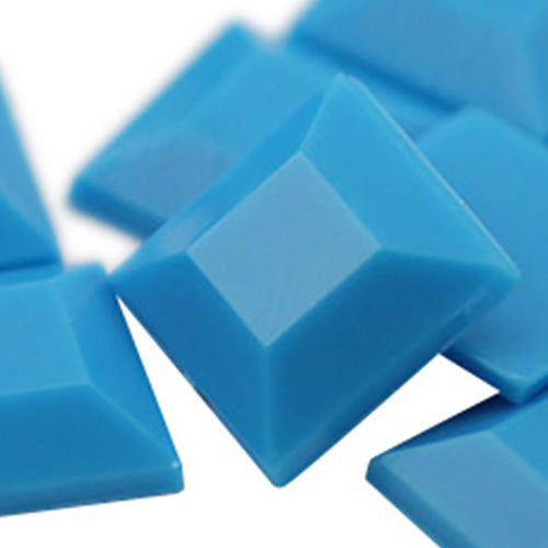 blue tourquoise square flat back acrylic gems plastic rhinestones for craft gemstones body jewels face skin cabochons embellishments cosplay prop making jewelry making party diy crafts costume making scrapbooking high quality allstarco décor stones larp events film making