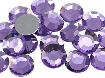 purple violet round circle flat back acrylic gems plastic rhinestones for craft gemstones body jewels face skin cabochons embellishments cosplay prop making jewelry making party diy crafts costume making scrapbooking high quality allstarco décor stones larp events film making card making crafting school kids fun creative