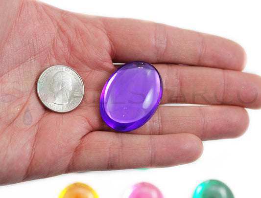 purple amethyst extra large huge big jumbo oval cabochon pearls flat back acrylic gems plastic rhinestones for craft gemstones body jewels face skin cabochons embellishments cosplay prop making jewelry making party diy crafts costume making scrapbooking high quality allstarco décor stones larp events film making card making crafting school kids fun creative