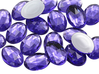 purple violet oval flat back acrylic gems plastic rhinestones for craft gemstones body jewels face skin cabochons embellishments cosplay prop making jewelry making party diy crafts costume making scrapbooking high quality allstarco décor stones larp events film making card making crafting school kids fun creative