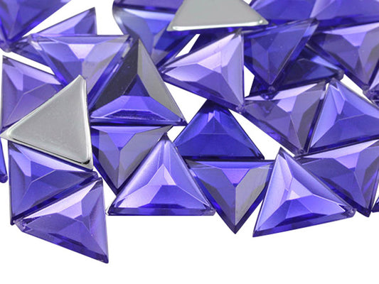 purple violet triangle flat back acrylic gems plastic rhinestones for craft gemstones body jewels face skin cabochons embellishments cosplay prop making jewelry making party diy crafts costume making scrapbooking high quality allstarco décor stones larp events film making