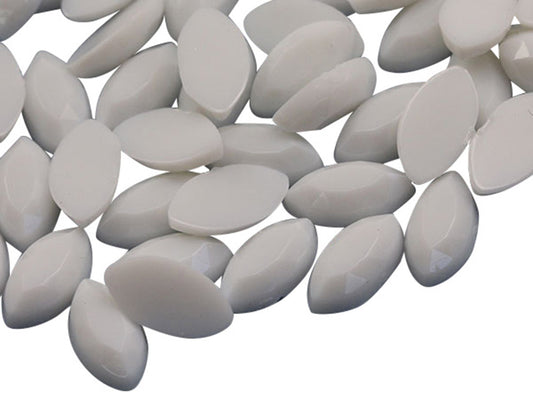 white chalk opaque navette flat back acrylic gems plastic marquise horse eye rhinestones for craft gemstones body jewels face skin cabochons embellishments cosplay prop making jewelry making party diy crafts costume making scrapbooking high quality allstarco décor stones larp events film making