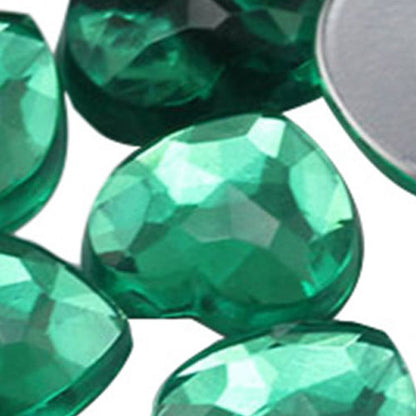 christmas green emerald heart flat back acrylic gems valentine's day love gift girlfriend boyfriend mom dad family plastic rhinestones for craft gemstones body jewels face skin cabochons embellishments cosplay prop making jewelry making party diy crafts costume making scrapbooking high quality allstarco décor stones larp events film making